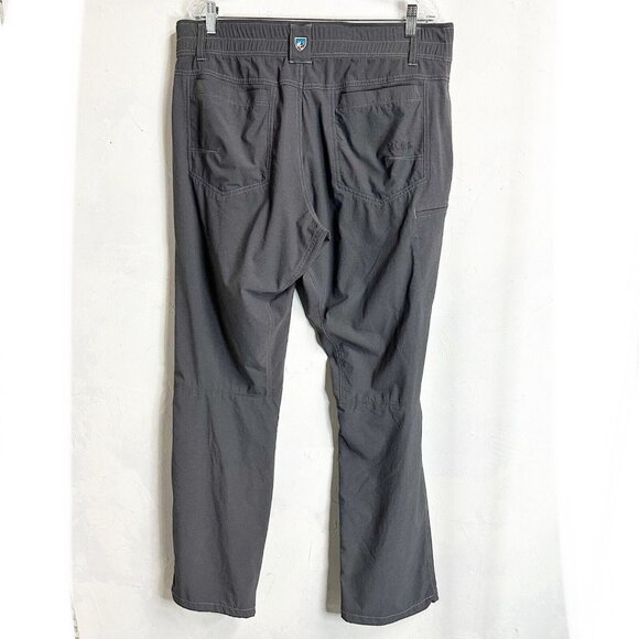 Kuhl Pants Men 38x32 Gray Avengr Outdoor Camp Hike Fish Commute Stretch Elastic - Picture 5 of 9